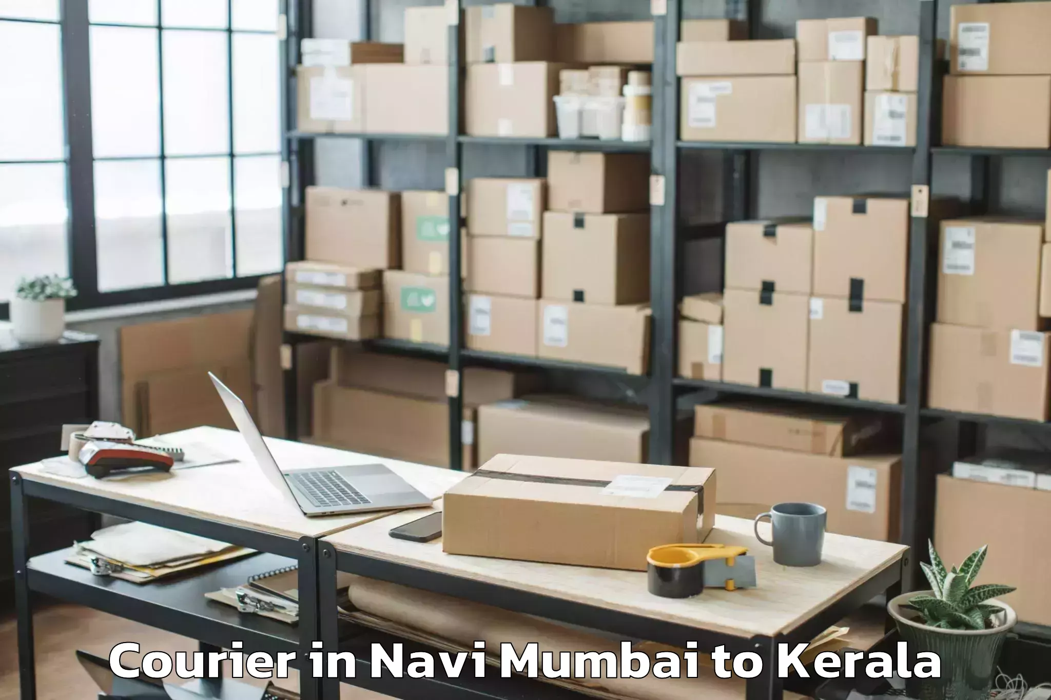 Top Navi Mumbai to Venjaramoodu Courier Available